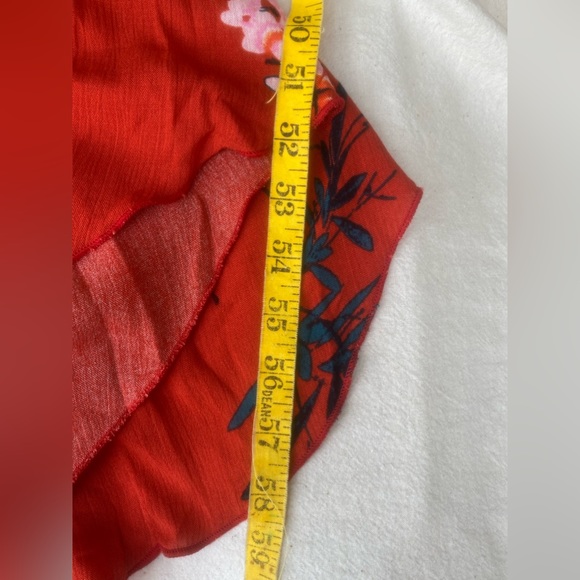 intimately free people beau red floral smocked maxi sundress - Picture 11 of 11